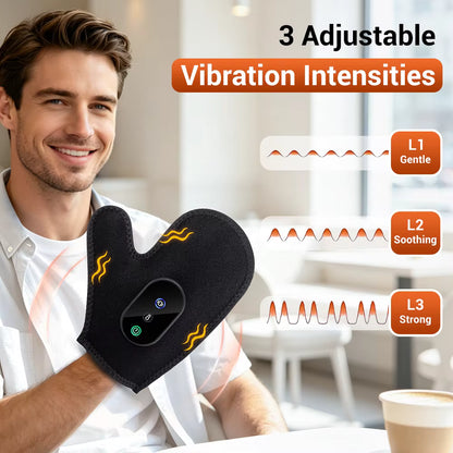 Cordless Vibration Heated Glove with Red LED Light & Graphene Warmth