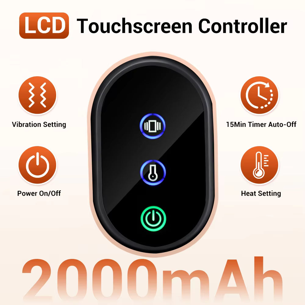 Cordless Vibration Heated Glove with Red LED Light & Graphene Warmth