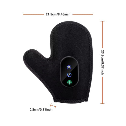 Cordless Vibration Heated Glove with Red LED Light & Graphene Warmth